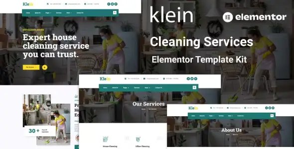 Klein – Cleaning Services Elementor Template Kit
