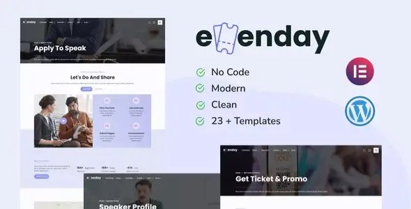 Evenday – Event Management & Expo Orgaziner Elementor Template Kit